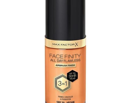 Max Factor Facefinity 3-in-1 All Day Flawless Liquid Foundation SPF 20 84 Soft Toffee 30ml Supply