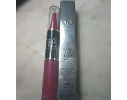 Lancome Kajal Lip Duo High Precision Lipstick Illuminating Gloss 12 Pink Clash New in Box on Sale