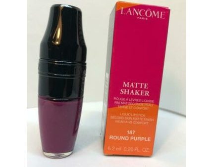 Lancome Matte Shaker 187 Round Purple 0.20oz Liquid Lipstick Second Matte New Hot on Sale