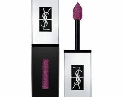 YSL Holographics Purple Glossy Lip Stain 503 Neon Prune Supply