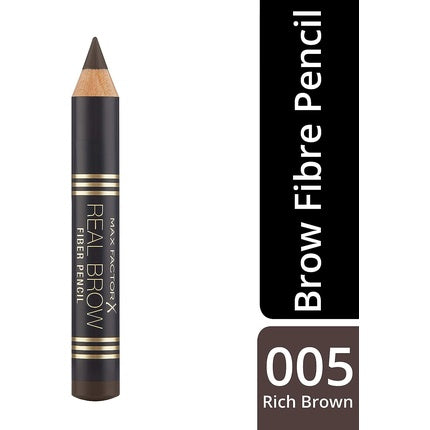 Max Factor Real Brow Fiber Pencil 1.7g 005 Rich Brown Sale