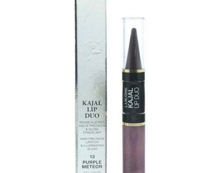 Lancome Kajal Lip Duo Lipstick and Gloss Meteor 2.7g 13 Purple For Sale