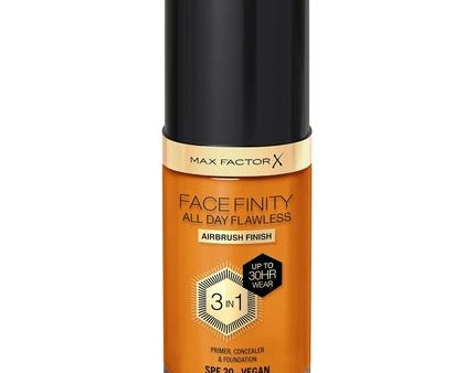 Max Factor Facefinity 3-in-1 All Day Flawless Liquid Foundation SPF 20 30ml Warm Amber Supply