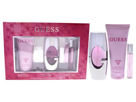 Guess Guess by Guess for Women - 3 Pc Gift Set 2.5oz EDP Spray , 0.5oz EDP Travel Spray, 6.7oz Body Lotion Supply