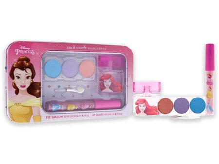 Disney Disney Princess by Disney for Kids - 6 Pc Gift Set 0.34z EDT Spray, 3x0.04oz Eye Shadow, 0.09oz Lip Gloss, Brush Supply