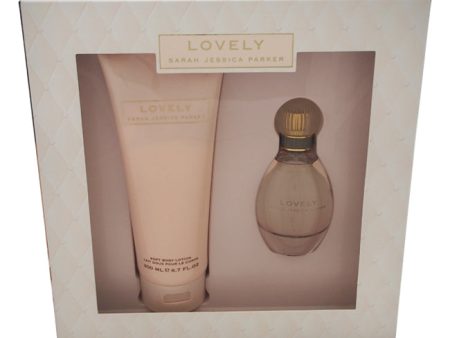 Sarah Jessica Parker Lovely by Sarah Jessica Parker for Women - 2 Pc Gift Set 1.7oz EDP Spray, 6.7oz Soft Body Lotion Hot on Sale