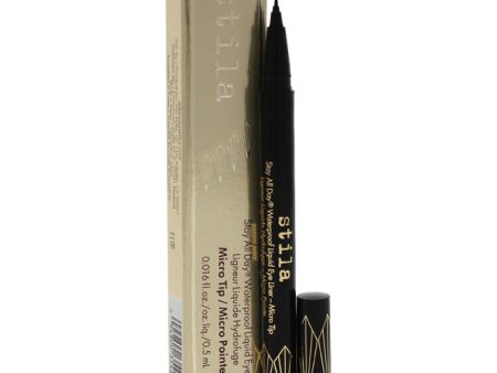 Stila Stay All Day Waterproof Liquid Eye Liner Micro Tip - Intense Black by Stila for Women - 0.016 oz Eyeliner Fashion