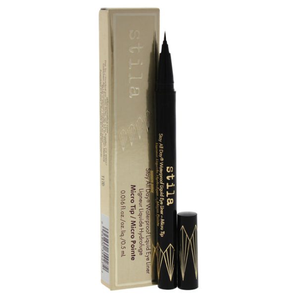 Stila Stay All Day Waterproof Liquid Eye Liner Micro Tip - Intense Black by Stila for Women - 0.016 oz Eyeliner Fashion