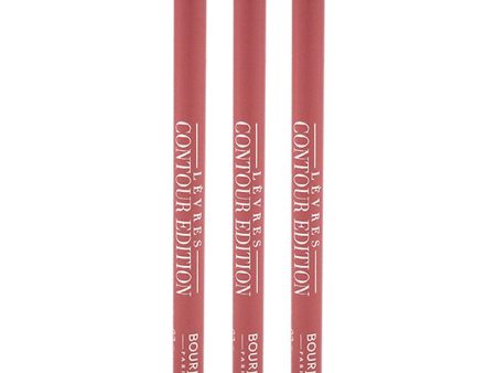 Bourjois Contour Edition Lip Liner - 02 Coton Candy by Bourjois for Women - 0.04 oz Lip Liner - Pack of 3 on Sale