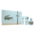 Lacoste Lacoste Eau De Lacoste Femme by Lacoste for Women - 4 Pc Gift Set 3oz EDP Spray, 0.2oz EDP Roller Ball, 1.6oz Body Lotion, 1.6oz Shower Gel Online now