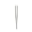 Rubis Tweezers Classic Swarovski - # Black With Diamond Swarovski Gem Fashion