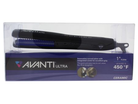 Avanti Ultra Avanti Ceramic Flat Iron - Model # AV21N1C - Black by Avanti Ultra for Unisex - 1 Inch Flat Iron Fashion