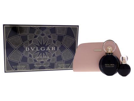 Bvlgari Goldea The Roman Night by Bvlgari for Women - 3 Pc Gift Set 2.5oz Sensual EDP Spray, 0.5oz Sensual EDP Spray, Beauty Pouch Hot on Sale