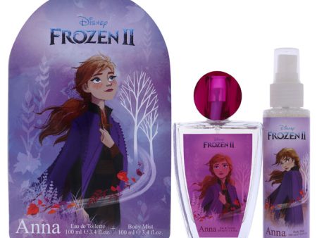 Disney Frozen II Anna by Disney for Kids - 2 Pc Gift Set 3.4oz EDT Spray, 3.4oz Body Mist Online Sale