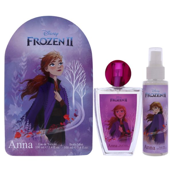 Disney Frozen II Anna by Disney for Kids - 2 Pc Gift Set 3.4oz EDT Spray, 3.4oz Body Mist Online Sale