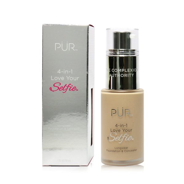 PUR (PurMinerals) 4 in 1 Love Your Selfie Longwear Foundation & Concealer - #MN1 Ivory Beige (Light Medium Skin With Neutral Undertones)  30ml 1oz Sale