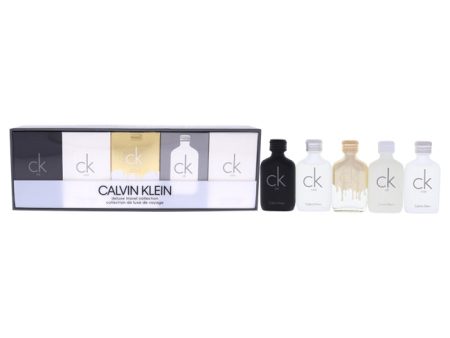 Calvin Klein Calvin Klein Deluxe Travel Collection by Calvin Klein for Unisex - 5 Pc Gift Set 2 X 0.33oz Ck One EDT Splash, 0.33oz Ck All EDT Splash, 0.33oz Ck One Gold EDT Splash, 0.33oz Ck Be EDT Splash Hot on Sale