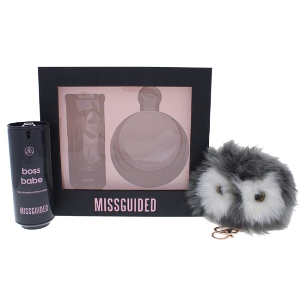 Missguided Boss Babe by Missguided for Women - 2 Pc Gift Set 2.7oz EDP Spray, Pom Pom Keyring Online Sale