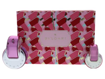 Bvlgari Omnia Pink Sapphire by Bvlgari for Women - 2 Pc Gift Set 2.2oz EDT Spray, 0.5oz EDT Spray Hot on Sale