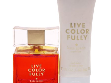 Kate Spade Live Color Fully by Kate Spade for Women - 2 Pc Gift Set 3.4oz EDP Spray, 1.7oz Body Lotion Fashion