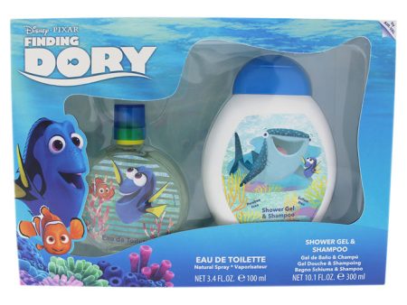 Disney Finding Dory by Disney for Kids - 2 Pc Gift Set 3.4oz EDT Spray, 10.1oz Shower Gel & Shampoo For Sale