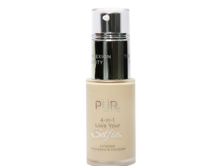 PUR (PurMinerals) 4 in 1 Love Your Selfie Longwear Foundation & Concealer - #LG4 Vanilla (Fair Skin With Golden Undertones)  30ml 1oz Online Sale