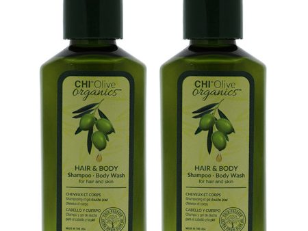 CHI Olive Organics Hair and Body Shampoo Body Wash by CHI for Unisex - 2 oz Body Wash - Pack of 2 Cheap