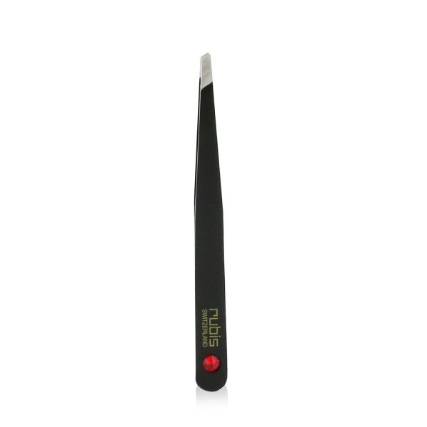 Rubis Tweezers Classic Swarovski - # Black With Ruby Swarovski Gem For Discount