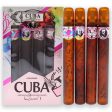 Cuba Cuba Quad I by Cuba for Women - 4 Pc Gift Set 1.17oz Cuba Heartbreak EDP Spray, 1.17oz Cuba La Vida EDP Spray, 1.17oz Cuba Victory EDP Spray, 1.17oz Cuba VIP EDP Spray For Cheap