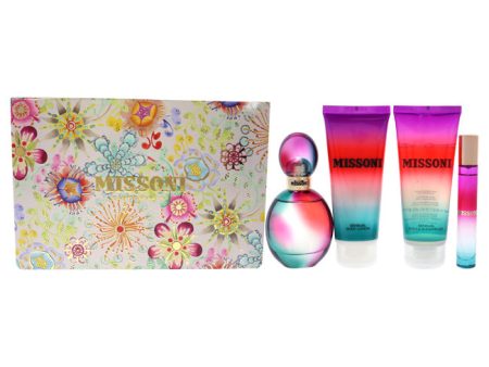 Missoni Missoni by Missoni for Women - 4 Pc Gift Set 1.7oz EDP Spray, 0.3oz EDP Spray, 3.4oz Body Lotion, 3.4oz Bath and Shower Gel on Sale