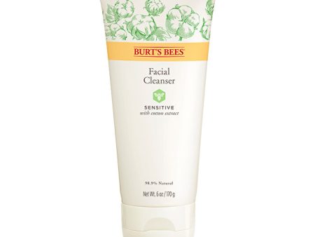 Burts Bees Burt s Bees Facial Cleanser Sensitive with Cotton Extract 170g For Cheap