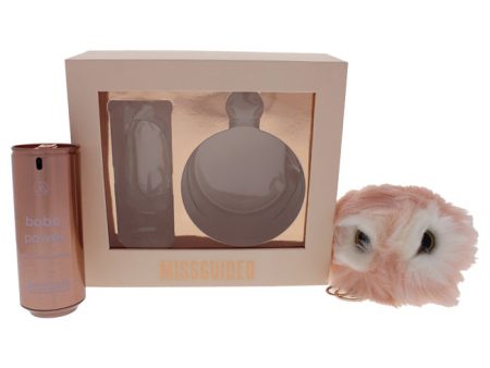 Missguided Babe Power by Missguided for Women - 2 Pc Gift Set 2.7oz EDP Spray, Pom Pom Keyring Online Sale