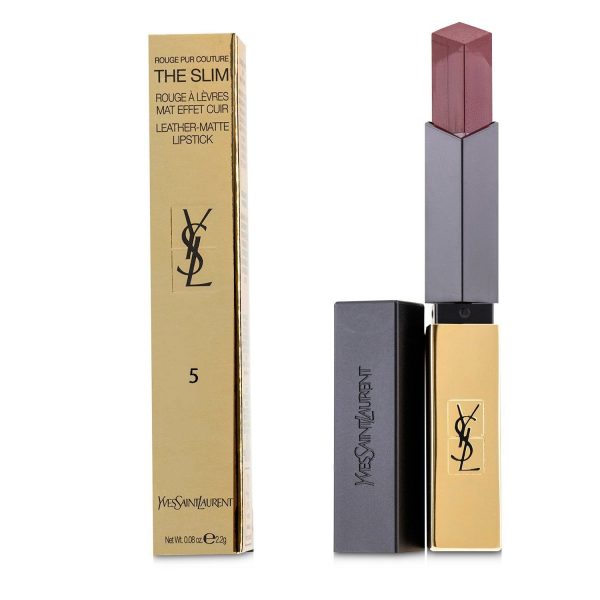 Yves Saint Laurent Rouge Pur Couture The Slim Leather Matte Lipstick - # 5 Peculiar Pink  2.2g 0.08oz Online