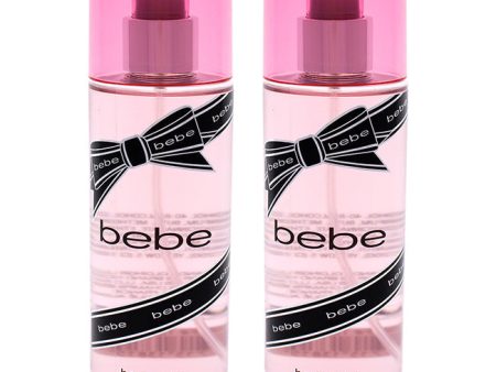 Bebe Bebe Silver by Bebe for Women - 8.4 oz Body Mist - Pack of 2 For Discount