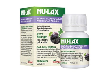 Nu-lax Nu-Lax Natural Laxative Extra Strength Senna & Prunes 40t Sale