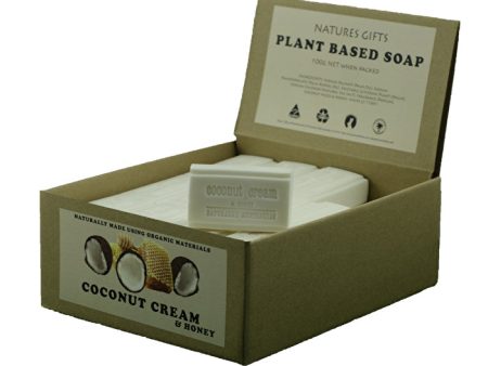 Clover Fields Natures Gifts Plant Based Soap Coconut Cream & Honey 100g x 36 Display Sale