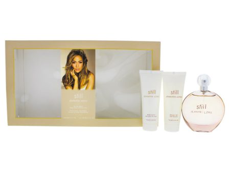 Jennifer Lopez Still by Jennifer Lopez for Women - 3 Pc Gift Set 3.4oz EDP Spray, 2.5oz Body Lotion, 2.5oz Shower Gel For Discount