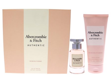 Abercrombie and Fitch Authentic by Abercrombie and Fitch for Women - 2 Pc Gift Set 1.7oz EDP Spray, 6.7oz Body Lotion Online Hot Sale