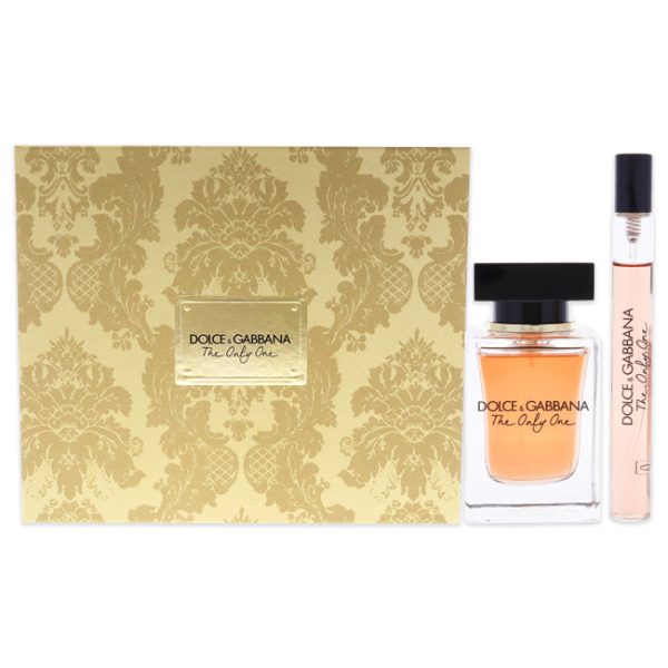 Dolce and Gabbana The Only One by Dolce and Gabbana for Women - 2 Pc Gift Set 1.6oz EDP Spray, 0.33oz EDP Spray on Sale