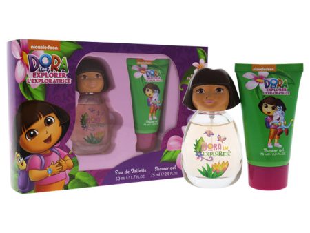 Marmol and Son Dora the Explorer by Marmol and Son for Kids - 2 Pc Gift Set 1.7oz EDT Spray, 2.5oz Shower Gel Supply