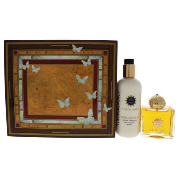 Amouage Jubilation 25 by Amouage for Women - 2 Pc Gift Set 3.4oz EDP Spray, 10.2oz Body Lotion Online Sale