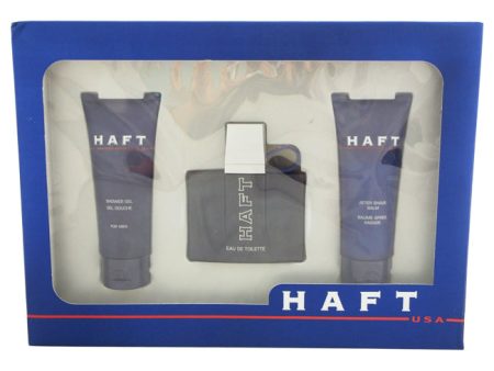 Beverly Hills Haft by Beverly Hills for Men - 3 Pc Gift Set 2.5oz EDT Spray, 2.5oz After Shave Balm, 2.5oz Shower Gel For Discount