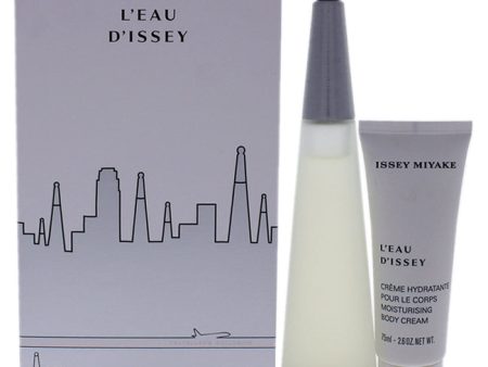 Issey Miyake Leau Dissey by Issey Miyake for Women - 2 Pc Gift Set 3.3oz EDT Spray, 2.6oz Moisturizing Body Cream Sale