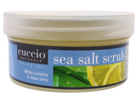 Cuccio Sea Salt Scrub - White Limetta and Aloe Vera by Cuccio for Women - 19.5 oz Scrub Supply