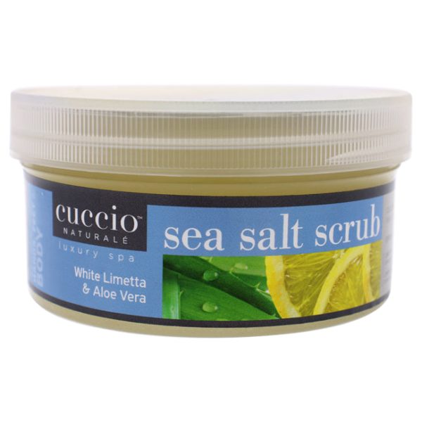 Cuccio Sea Salt Scrub - White Limetta and Aloe Vera by Cuccio for Women - 19.5 oz Scrub Supply