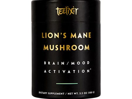 Teelixir Organic Lion s Mane Mushroom (Brain Mood Activation) 100g For Discount