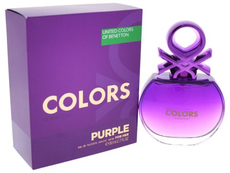 United Colors of Benetton Colors Purple by United Colors of Benetton for Women - 2.7 oz EDT Spray For Sale