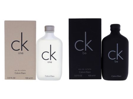 Calvin Klein CK Kit by Calvin Klein for Unisex - 2 Pc Kit 3.4 oz EDT Spray CK One, 3.4oz CK Be EDT Spray Online Sale