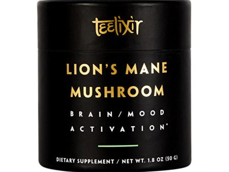 Teelixir Organic Lion s Mane Mushroom (Brain Mood Activation) 50g For Discount