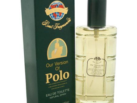 The Worlds Best Fragrances Our Version of Polo by The Worlds Best Fragrances for Men - 3.3 oz EDT Spray Cheap